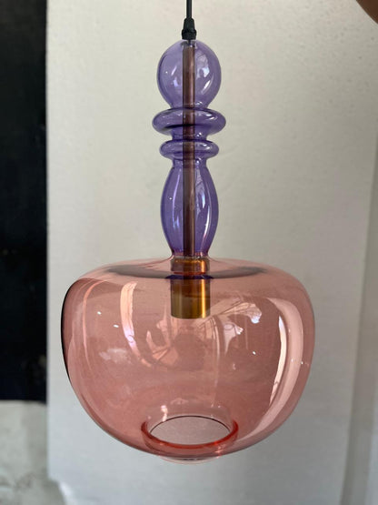 Handblown Glass Pendant Light Set – Custom Hanging Glass Lights for Interior Spaces