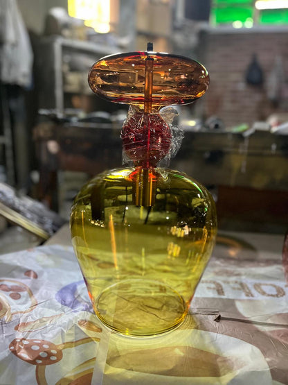 Handblown Glass Pendant Light Set – Custom Hanging Glass Lights for Interior Spaces
