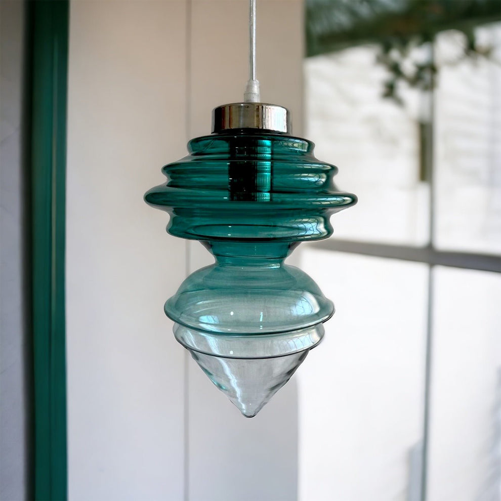 Ocean Crest Blown Glass Light pendant