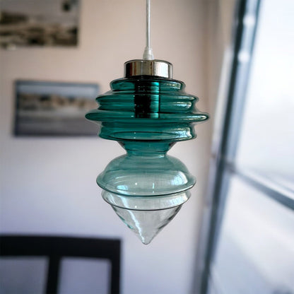 Ocean Crest Blown Glass Light pendant
