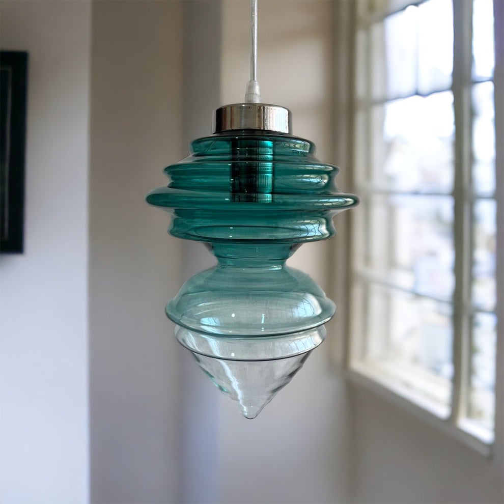 Ocean Crest Blown Glass Light pendant