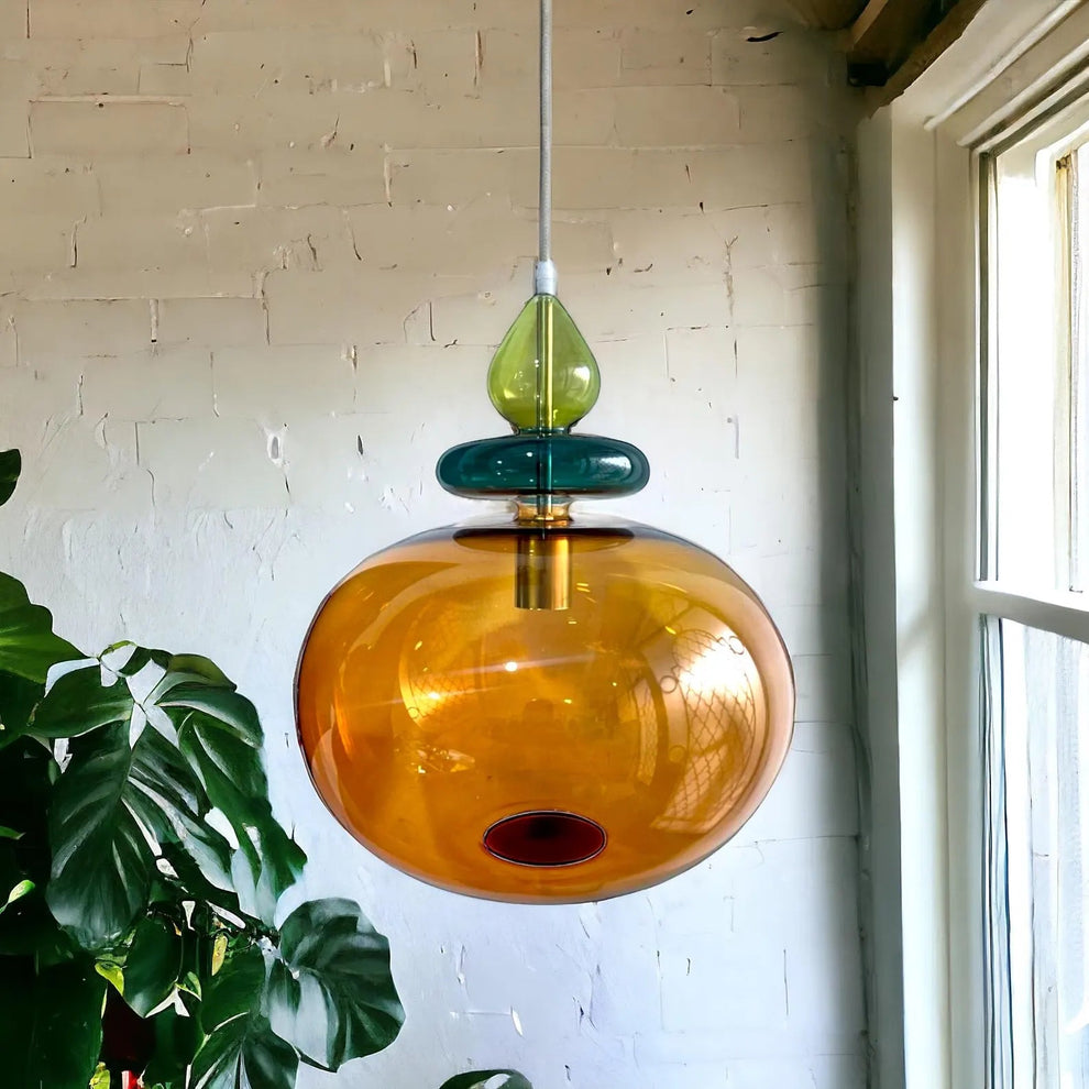 Modern Boho Multicolored Ceiling Lamp for Living Room