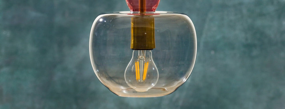 Hand-Blown Glass Pendant Light - Multicolored Modern Design
