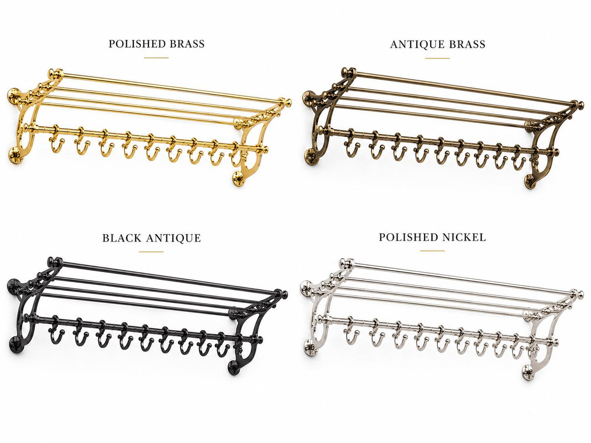 Wall Mounted Pot Rail Kitchen Rack Organizer