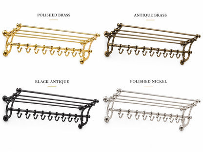 Wall Mounted Pot Rail Kitchen Rack Organizer