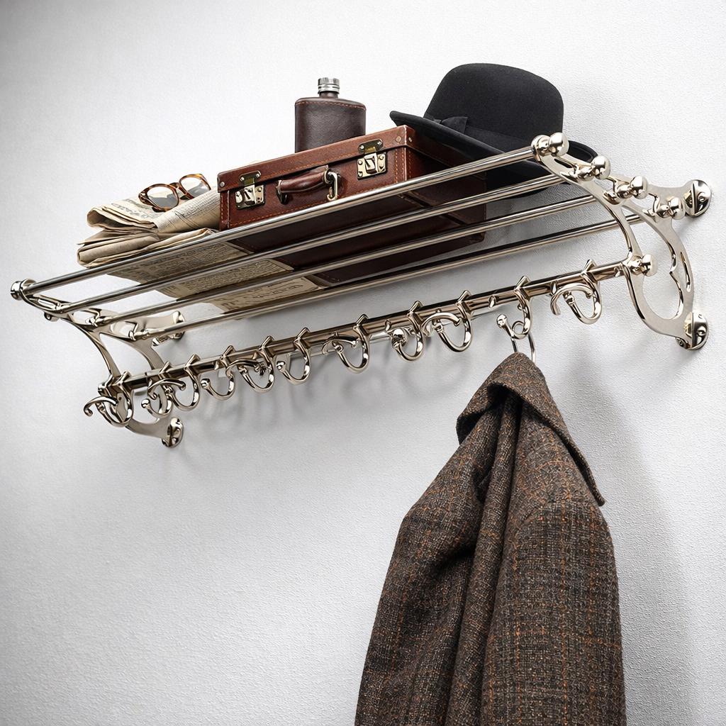 Wall Mounted Pot Rail Kitchen Rack Organizer