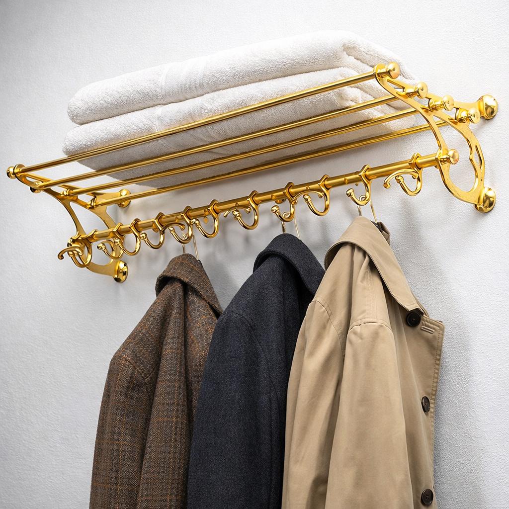 Wall Mounted Pot Rail Kitchen Rack Organizer